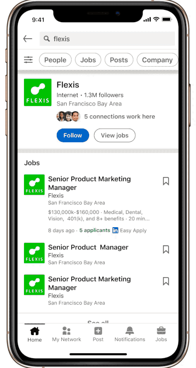 LinkedIn search