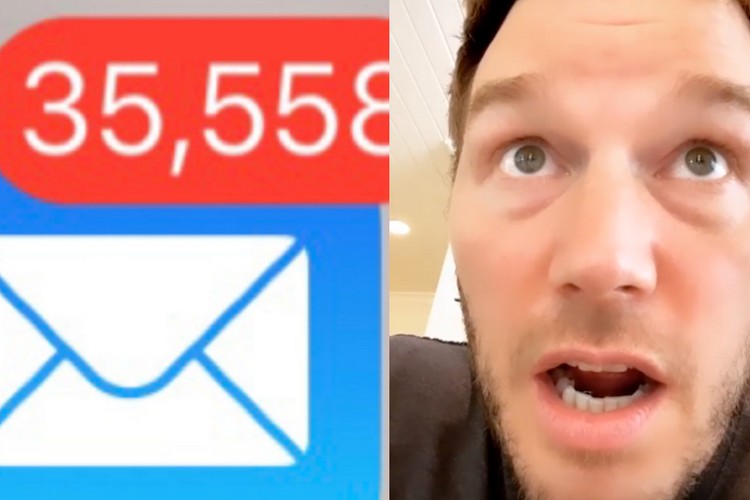 Chris Pratt Reaction to Accidentally Deleting 51,000 Emails is Hilarious