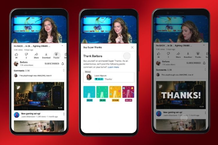 YouTube Makes It Easier to Tip Creators with New 'Super Thanks' Feature